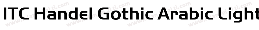 ITC Handel Gothic Arabic Light字体转换